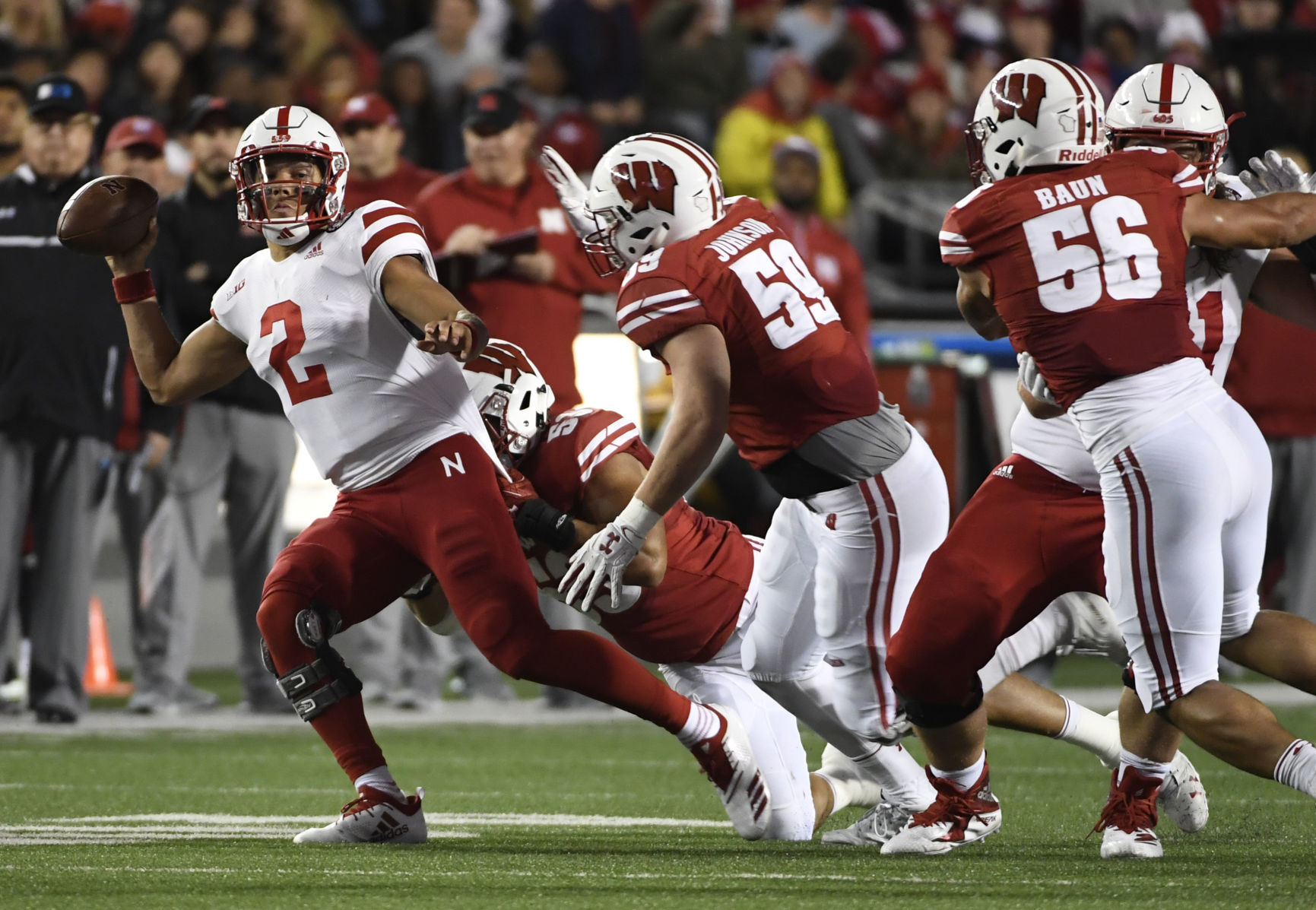 Nebraska vs Wisconsin, college football, 10.6.18